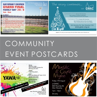 Community Event Postcards